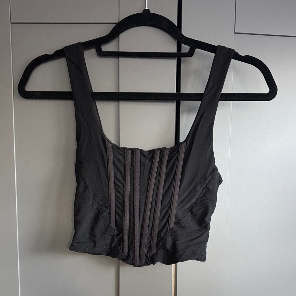 Chic Black Corset Top